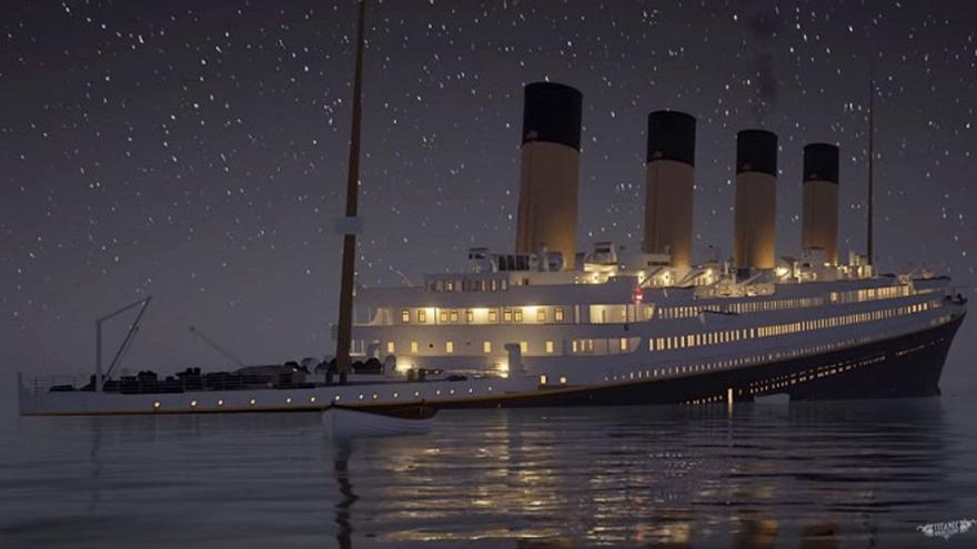 Una de las imágenes de la simulación del ’Titanic’ de la firma de videojuegos &#039;Titanic Honor and Glory&#039;.