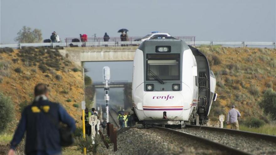 El delegado del Gobierno atribuye el descarrilamiento del tren a filtraciones de agua