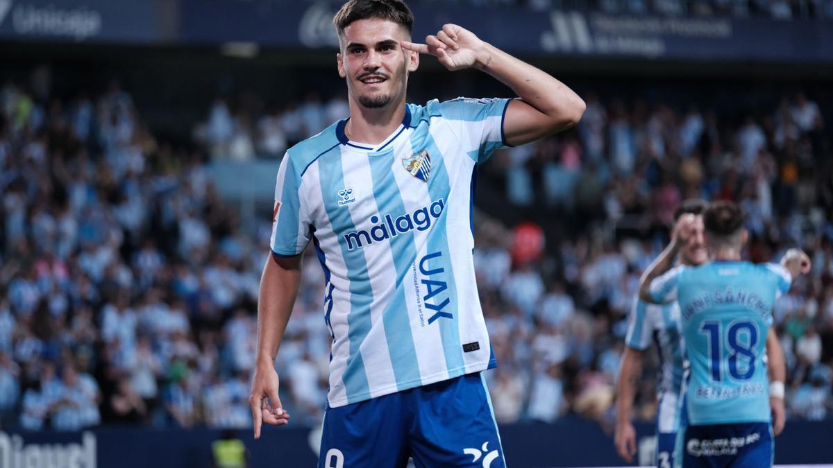 Málaga CF - Deportivo La Coruña, en La Rosaleda.
