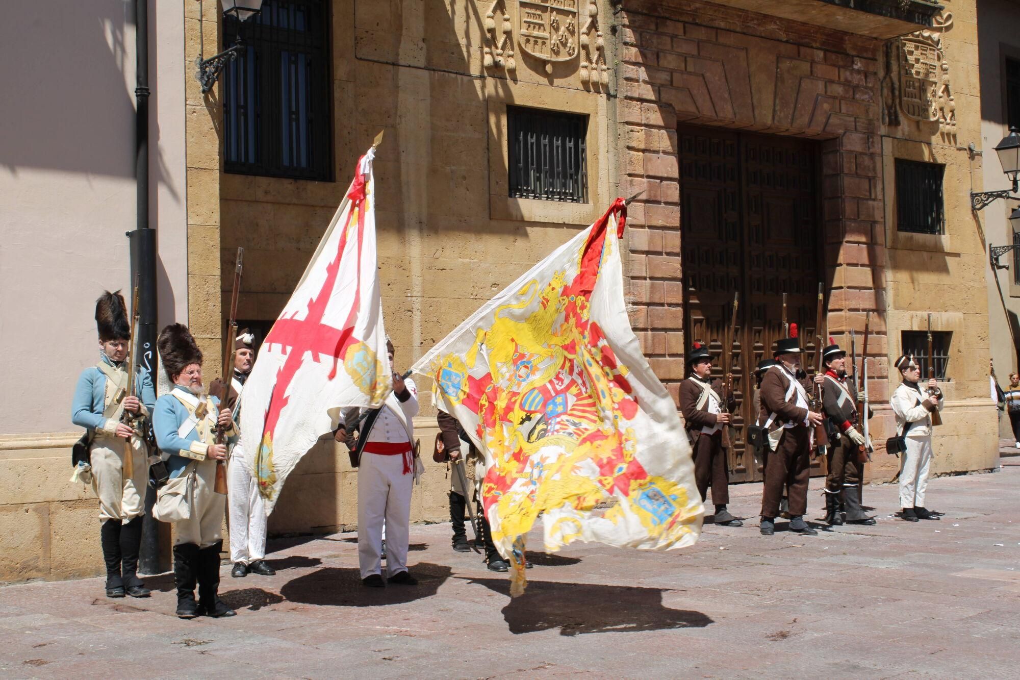 Varias asociaciones recrean el Oviedo el día que la Junta General asumió su soberanía y declaró la guerra a Napoleón