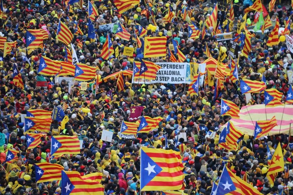 Manifestació independentista a Brussel·les