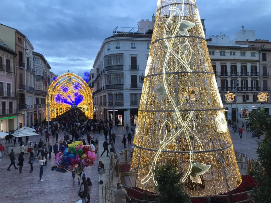 Encendido de las luces de Navidad del Centro de Málaga