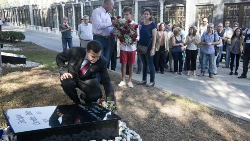 Cerdán Tato, en el Jardín del Silencio