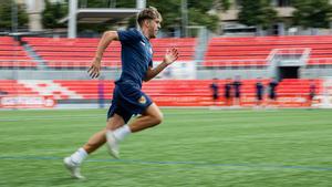 Joaco, durante un entrenamiento