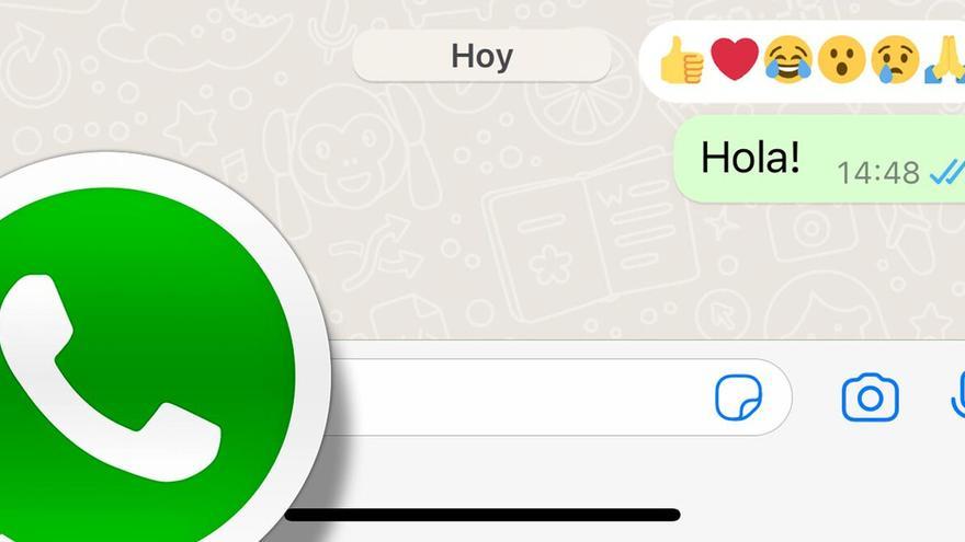 Reacciones de WhatsApp, ya disponibles.