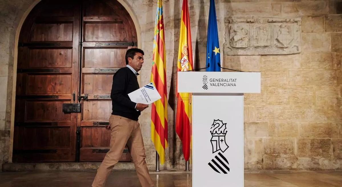 El president de la Generalitat valenciana, Carlos Mazón. / EP
