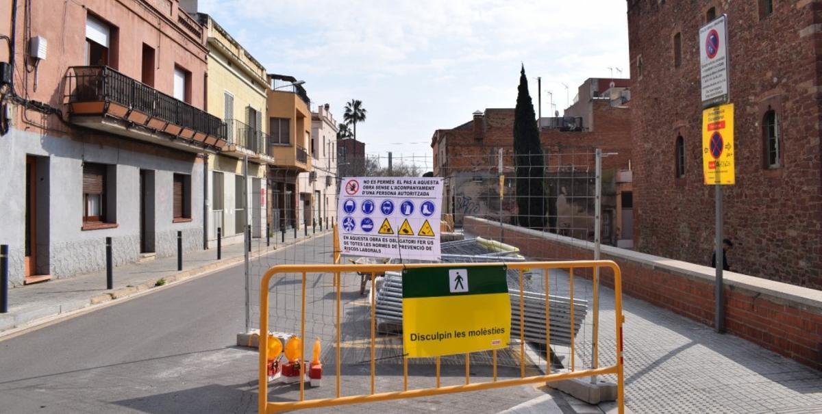 Comença la conversió en zona de vianants de la rambla Modolell de Viladecans