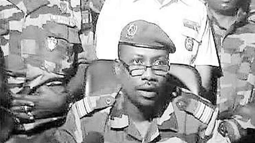 El portavoz de los golpistas de Níger, Goukoye Abdoulkarim.