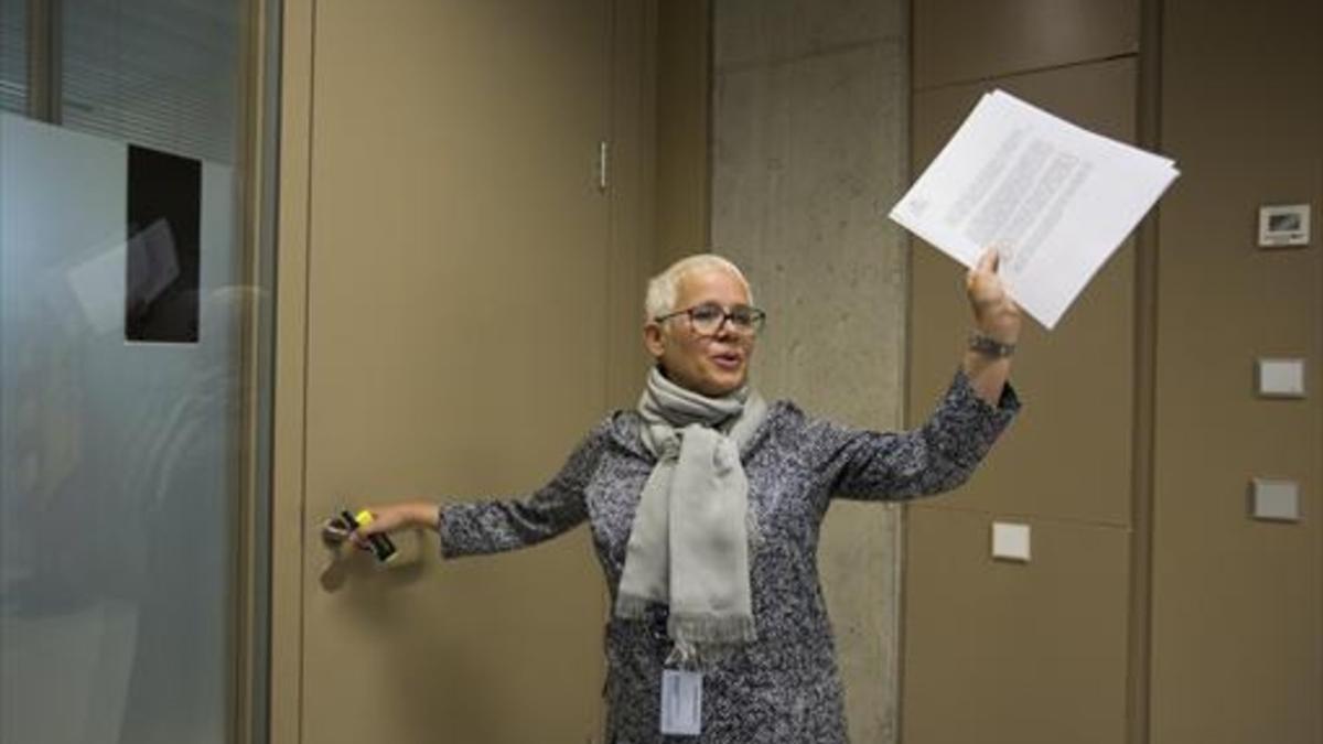 Anna Maria Magaldi, fiscala jefa de Barcelona, en un encuentro con periodistas en el 2014.