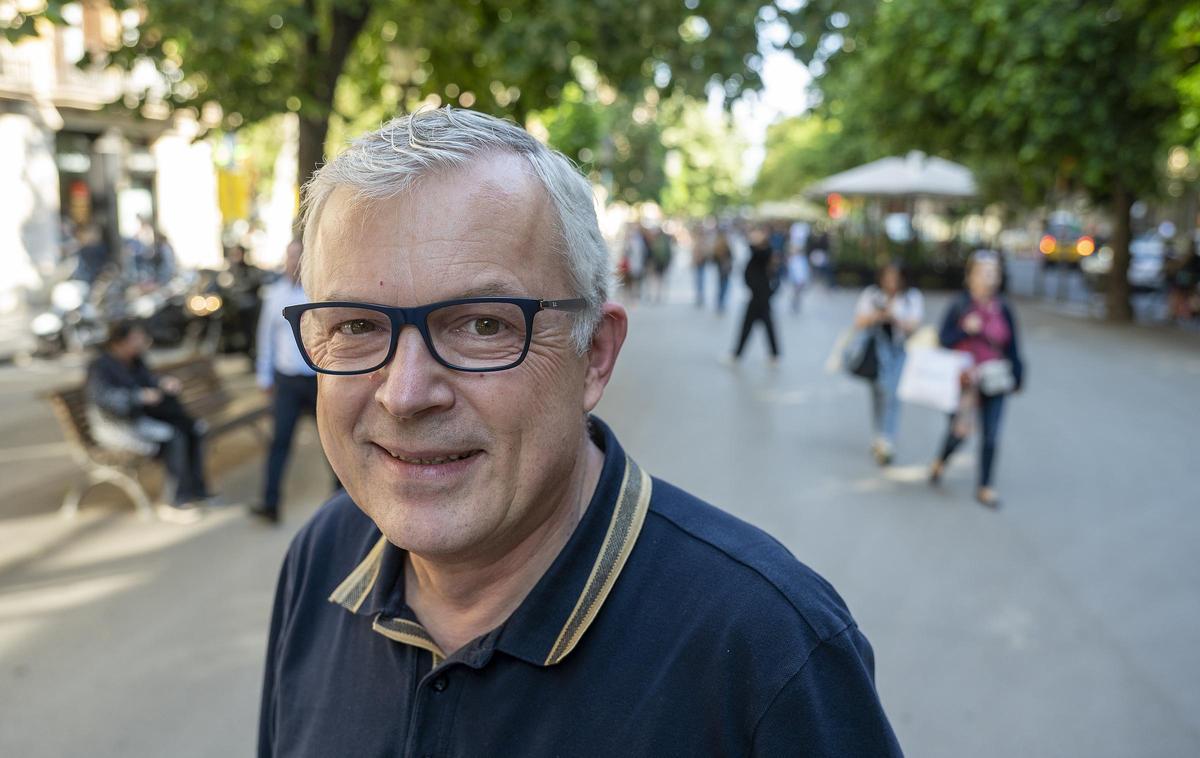 Christoph Tessmar, fotografiado en la Rambla de Catalunya.