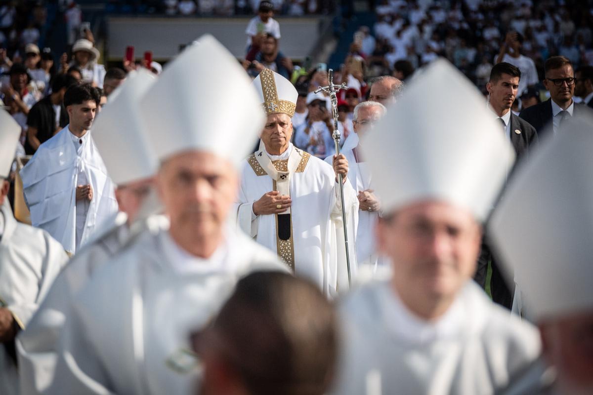La misa del papa León XIV en el estadio de Gran Canaria
