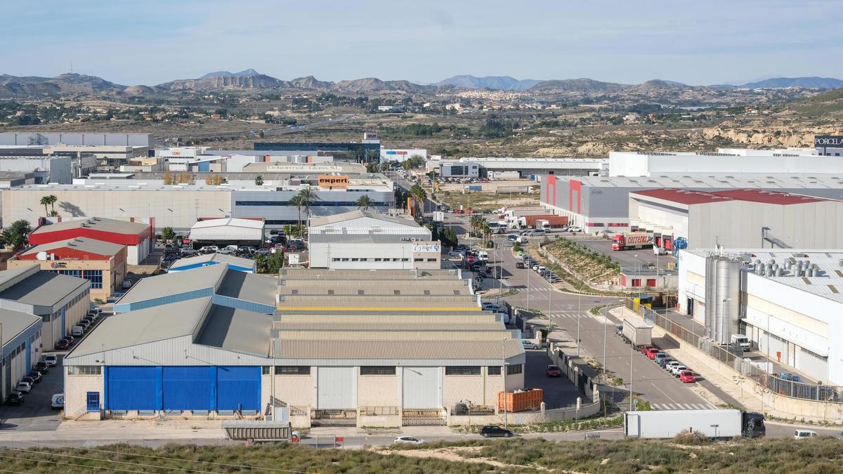 El polígono industrial de Las Atalayas de Alicante, en una imagen de archivo.