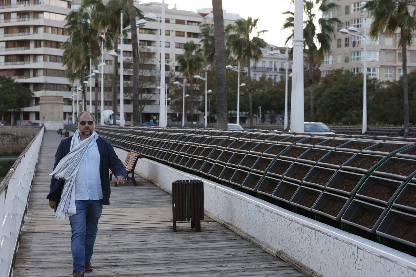 Comienzan a replantar el Puente de las Flores