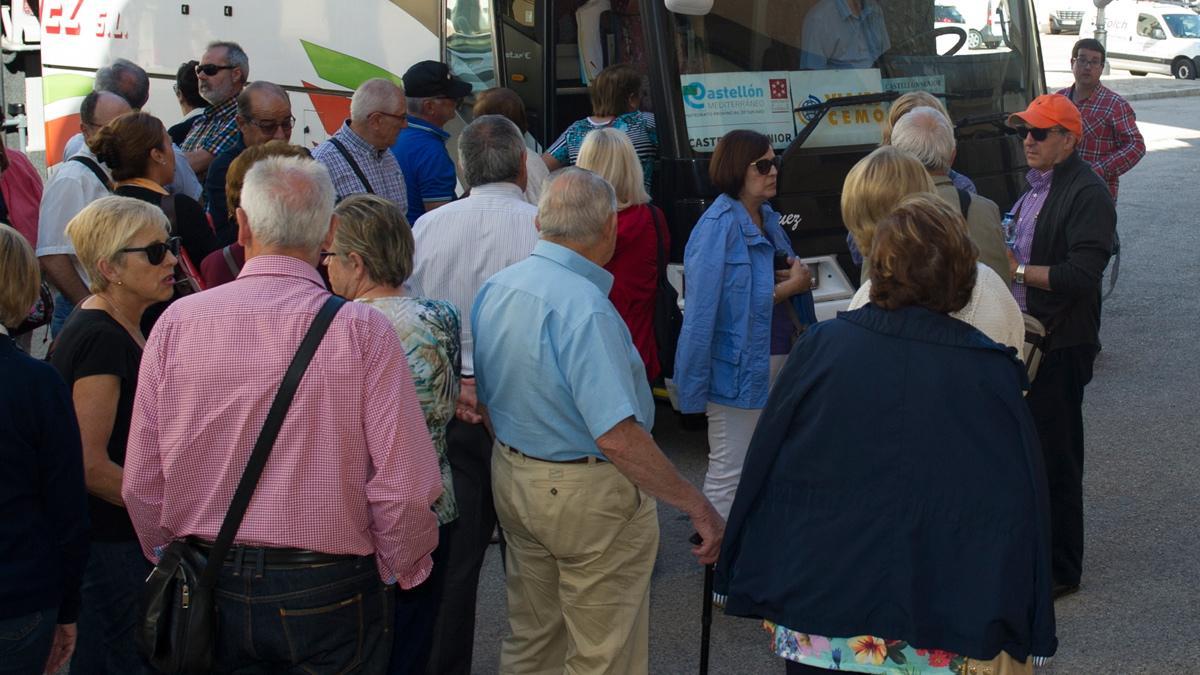 Jubilados de Castellón, en un viaje del programa Castellón Sénior.