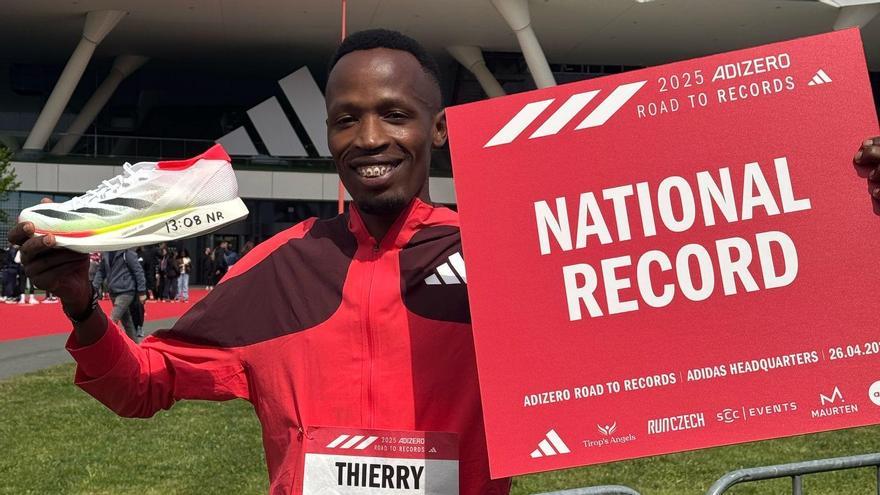 Thierry, con su nuevo record.