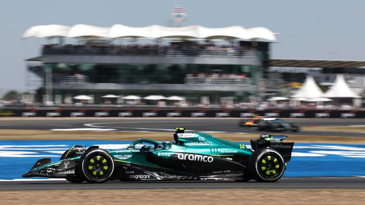 Fernando Alonso, en el circuito de Silverstone