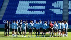 El Espanyol prepara el partido de Copa ante el Real Valladolid