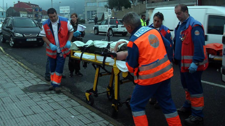 La mujer, en el traslado al hospital // NICK