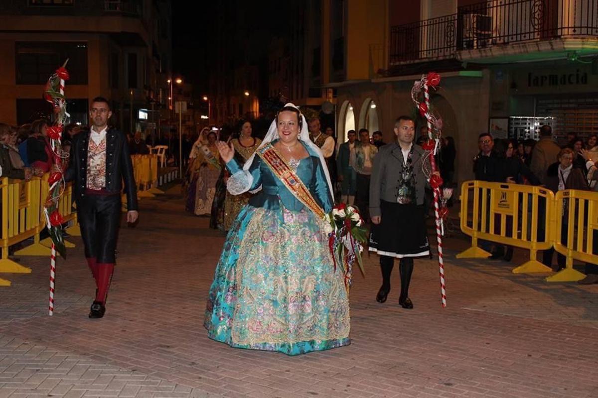 Carolina Pérez, en 2017 como Fallera Mayor de Tavernes