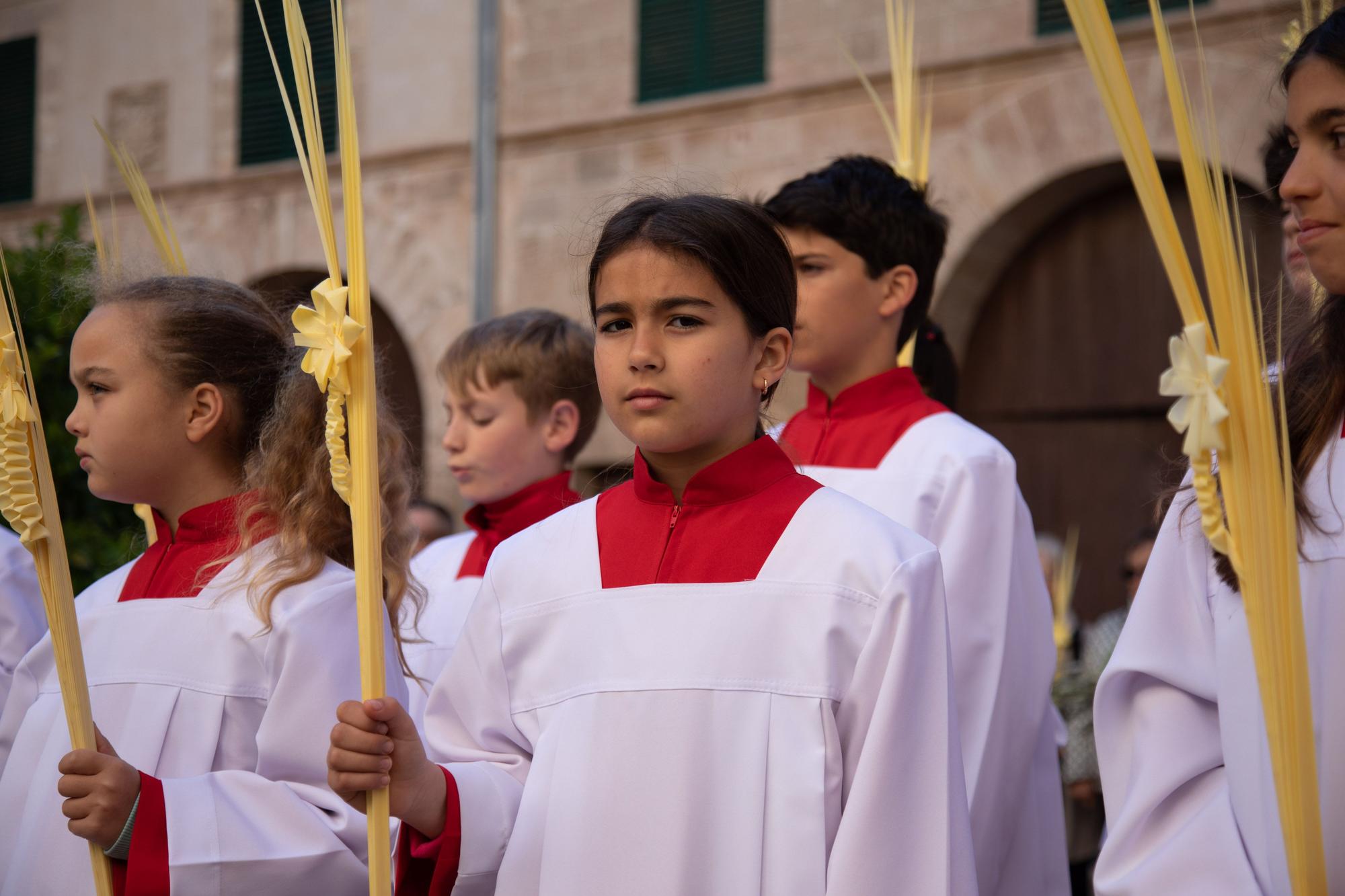 El obispo de Mallorca, Sebastià Taltavull, da el ‘sus’ al Domingo de Ramos, con la la bendición de los ramos y una misa en la Seu