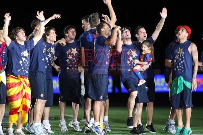 El Camp Nou acogió la fiesta de la Liga