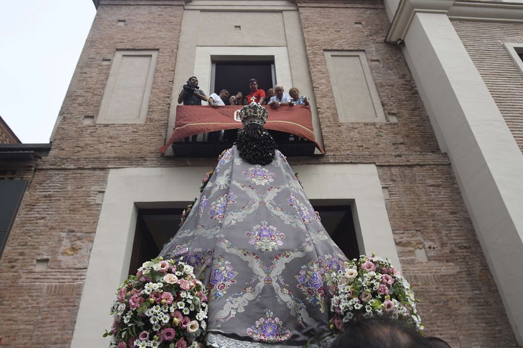 Bajada de la Virgen de la Fuensanta desde su Santuario hasta el templo catedralicio de Murcia