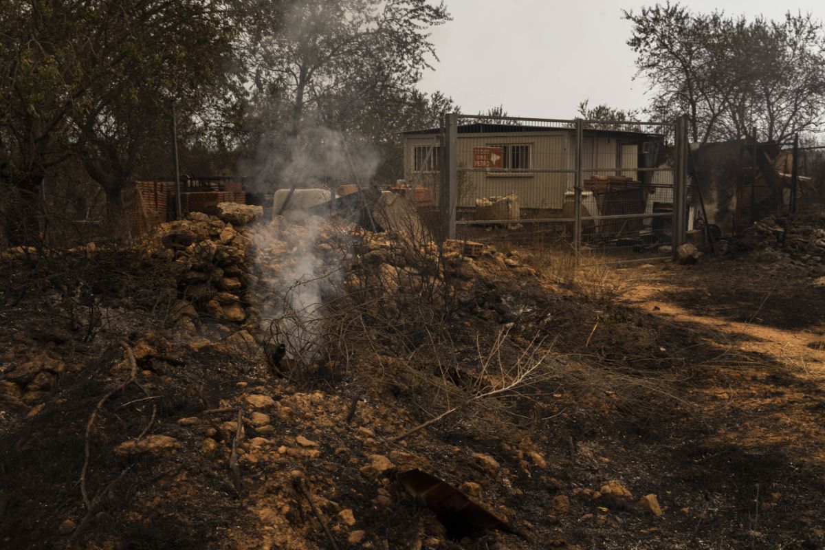 El incendio de Bejís, en imágenes