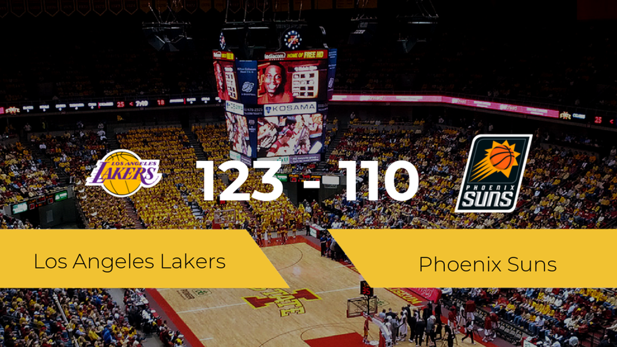 Triunfo de Los Angeles Lakers ante Phoenix Suns por 123-110