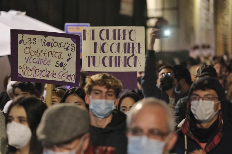 Marcha solidaria en La Laguna por el Día de la Violencia contra la Mujer