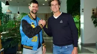 Djokovic llega a Málaga para jugar la Davis
