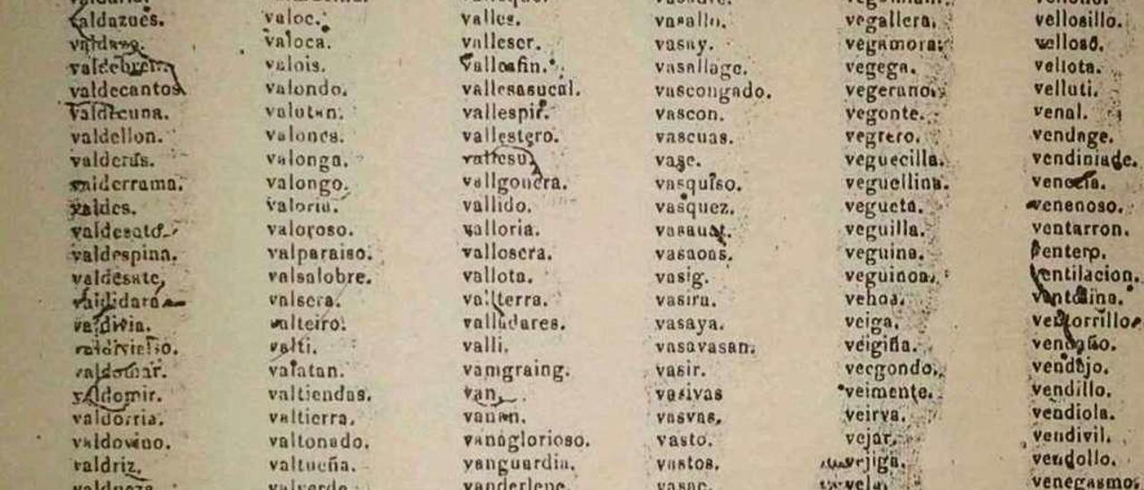 Listado de sobrenombres de origen hispano con la inicial &quot;v&quot; a escoger por los filipinos. // FdV