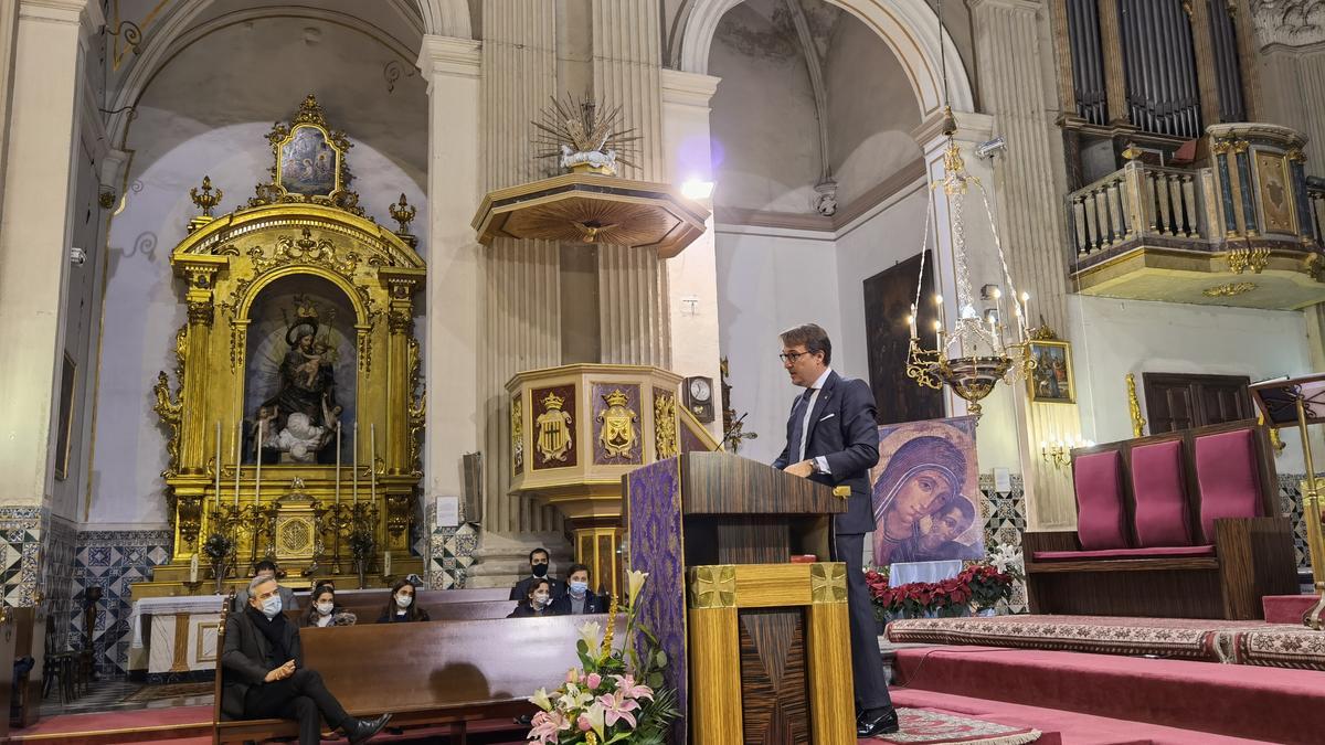 Quico Catalán, en un momento de su disertación.