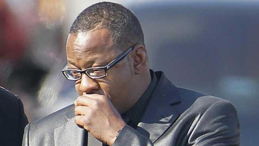 Bobby Brown, en el funeral de Whitney Houston.