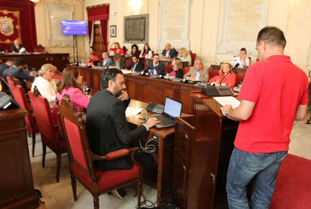 La sesión plenaria de finales de mayo tuvo como tema principal el debate sobre el metro de Málaga.