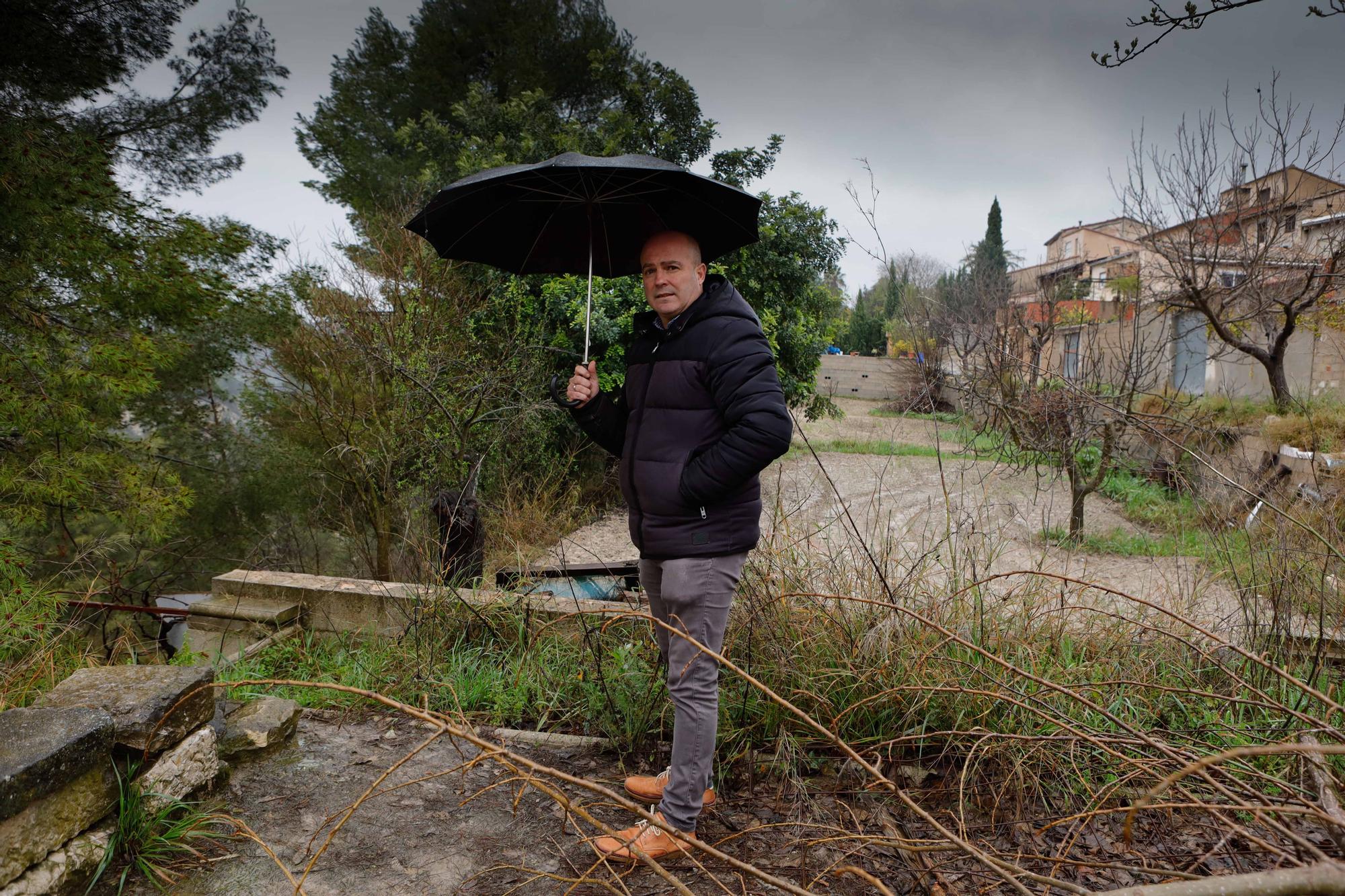 Las lluvias agravan el riesgo de derrumbes en el barranco de Benillup