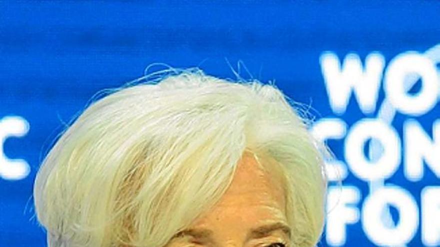 Lagarde, ahir al Fòrum de Davos
