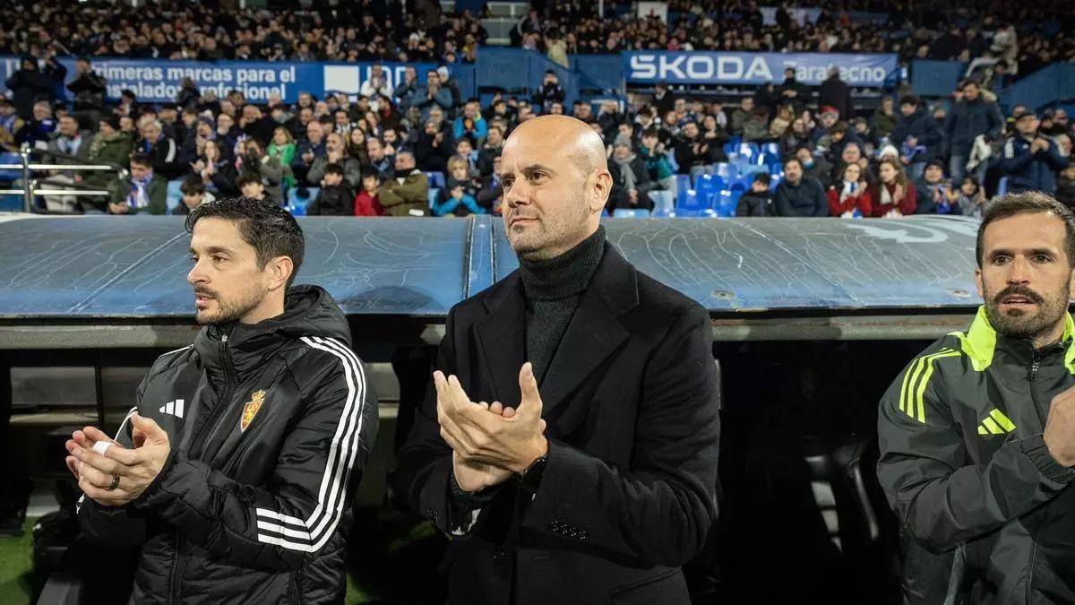 Miguel Ángel Ramírez, en La Romareda.