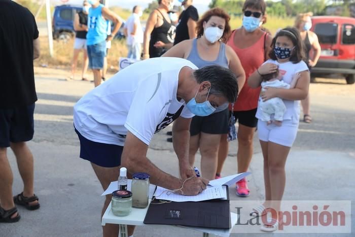 Protesta contra el estado del Mar Menor