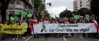 Protesta vecinal contra la reforma de Gran Vía