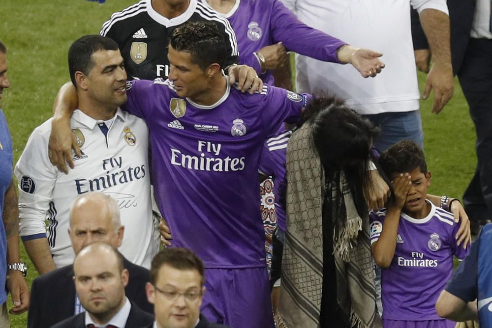 La celebración del Real Madrid tras ganar la Copa de Europ