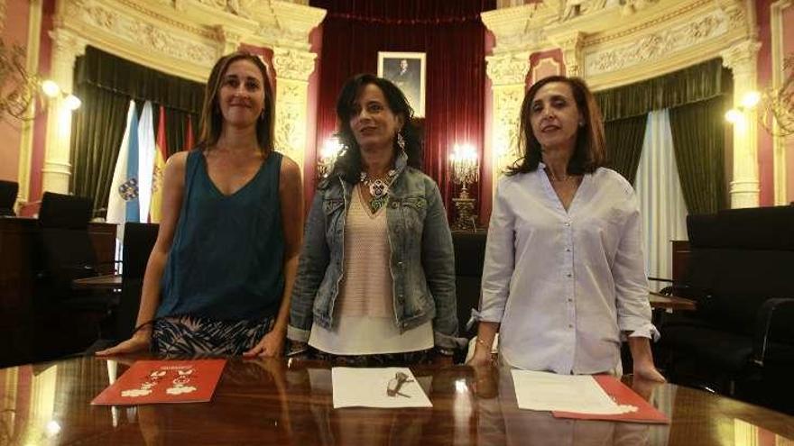 Susana Gómez, Belén Iglesias y María José Vidal. // Jesús Regal