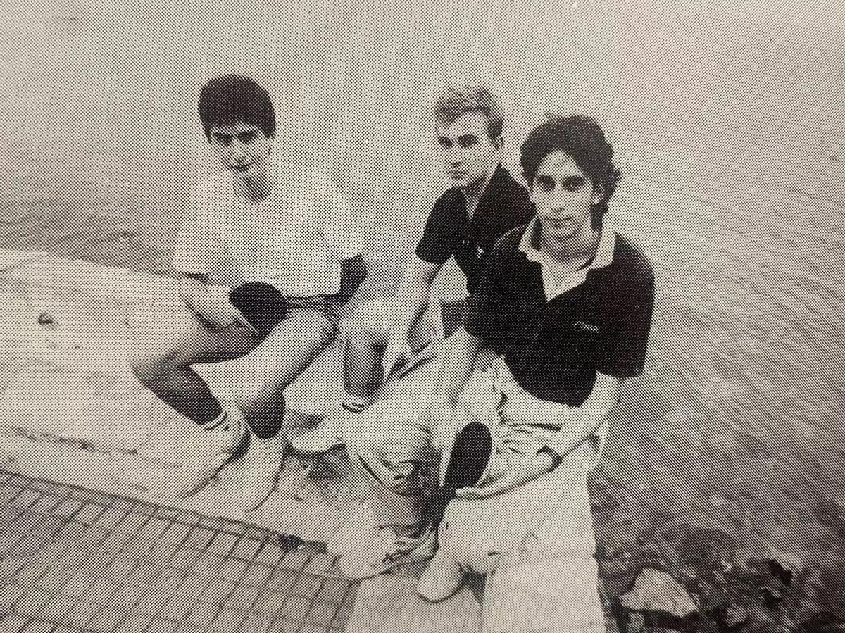 El primer equip del CER l'Escala a Divisió d'Honor amb Gallego, Noskov i González.