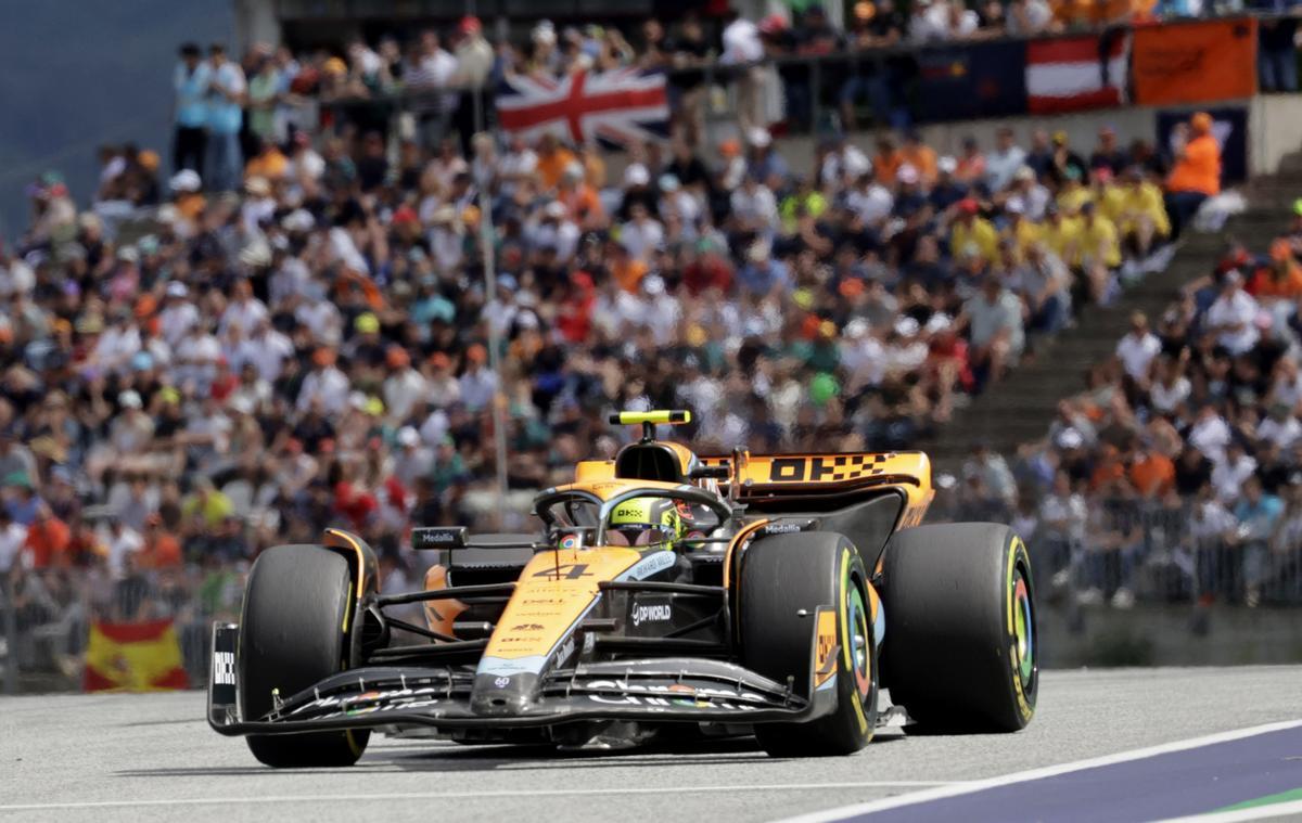 Lando Norris fue la sorpresa positiva del Gran Premio de Austria