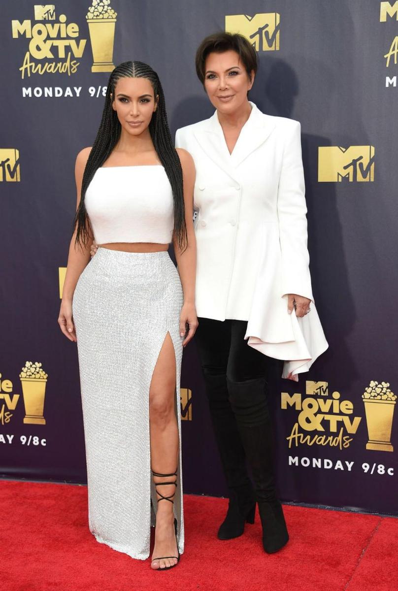 Kim Kardashian y Kris Jenner en los MTV Movie &amp; TV Awards 2018