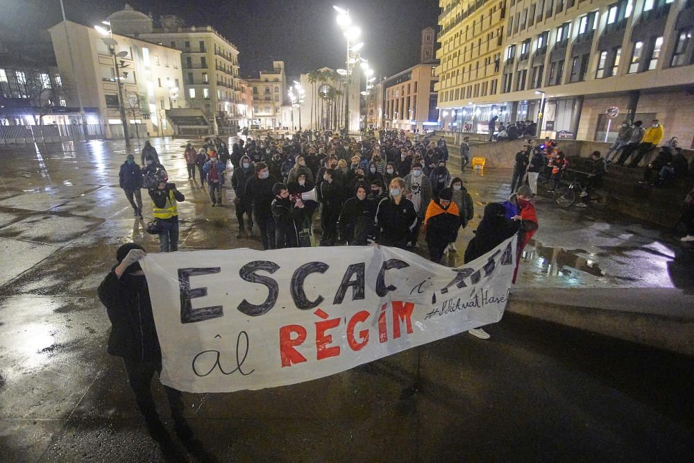 Nova manifestació per l'empresonament de Pablo Hasél a Girona