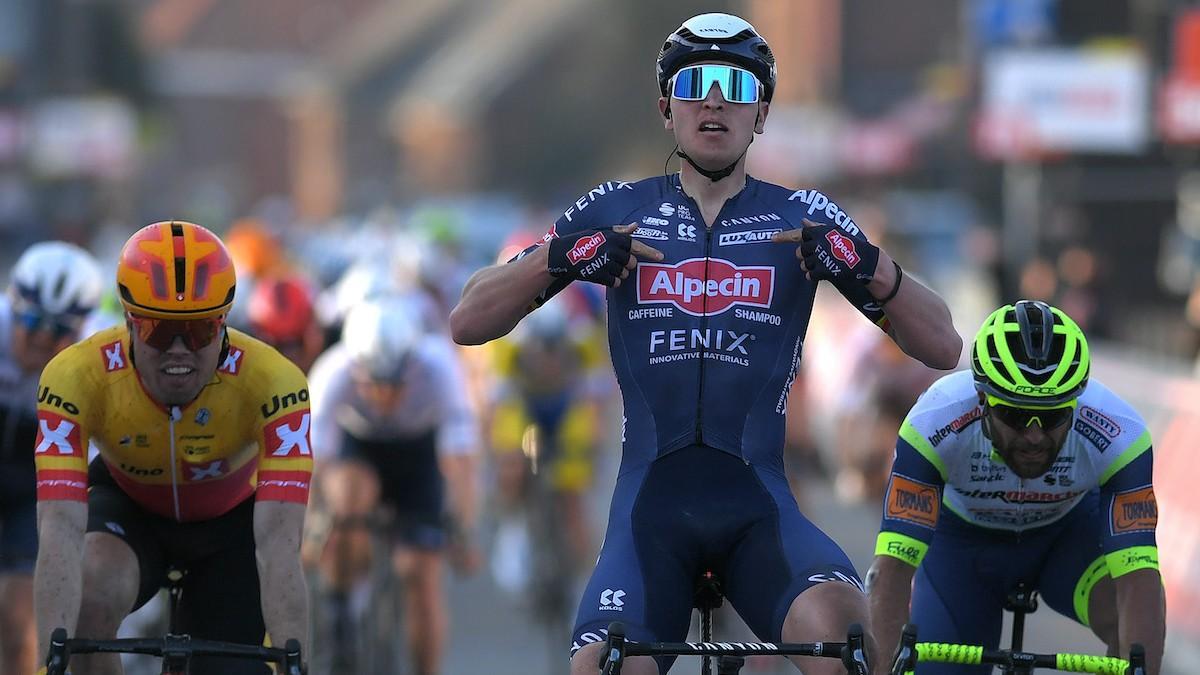 Tim Merlier celebró el triunfo a lo grande