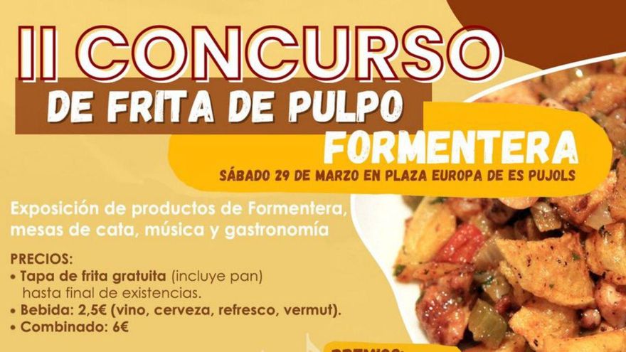 La mejor frita de pulpo se elige este sábado en es Pujols