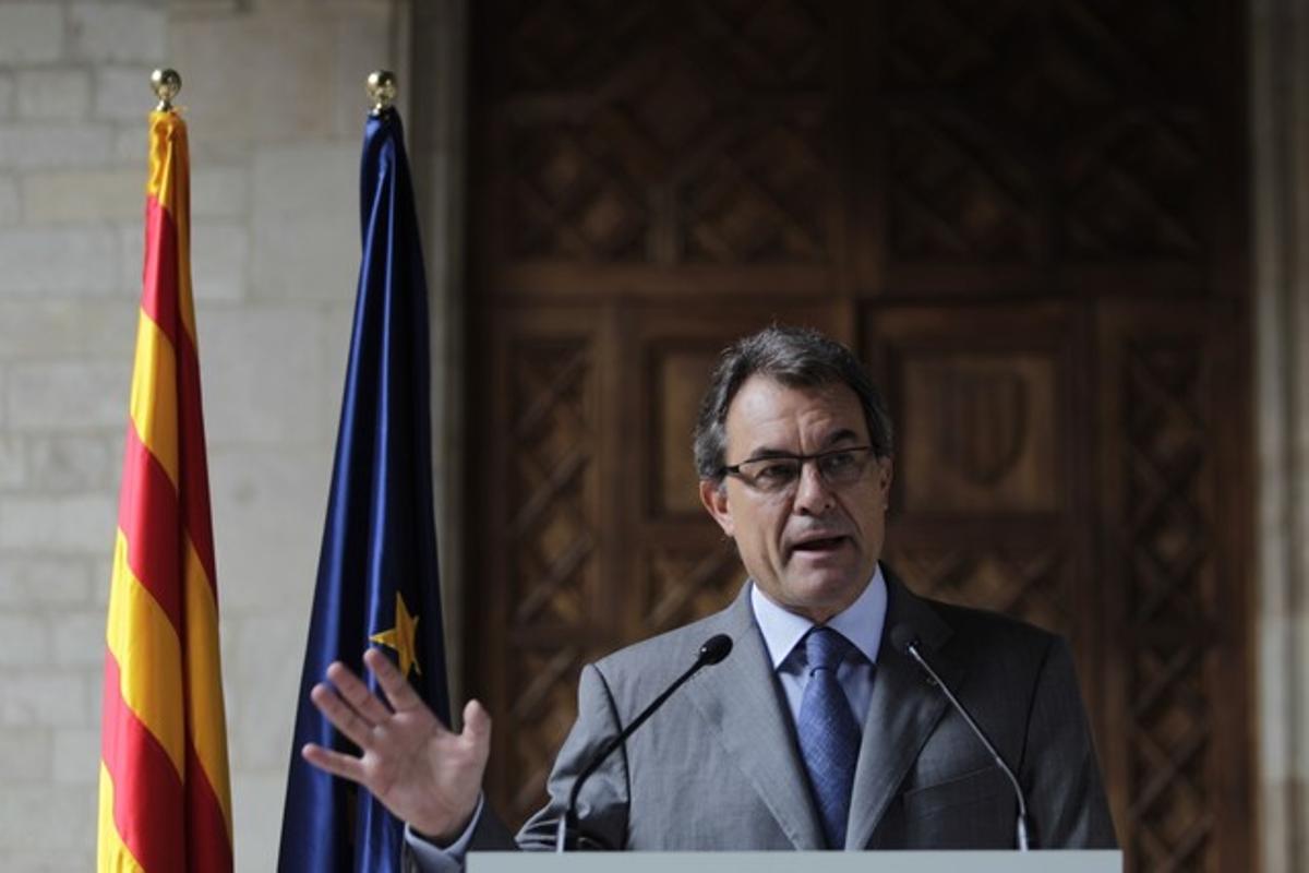 Artur Mas fa balanç de la manifestació independentista de la Diada.