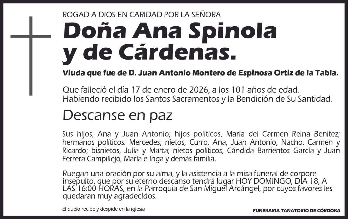 Ana Spinola y de Cárdenas.