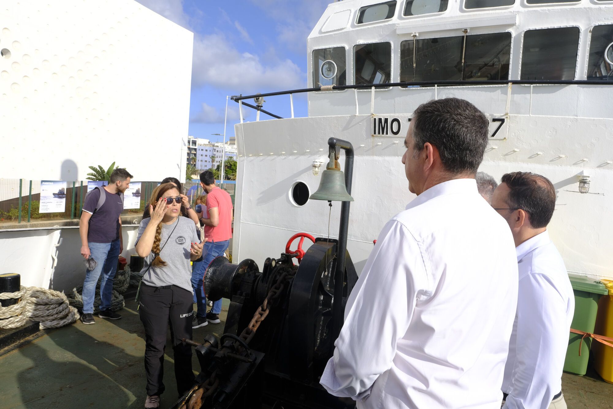 Jornada de puertas abiertas en el 'Open Arms' en el Puerto de Las Palmas